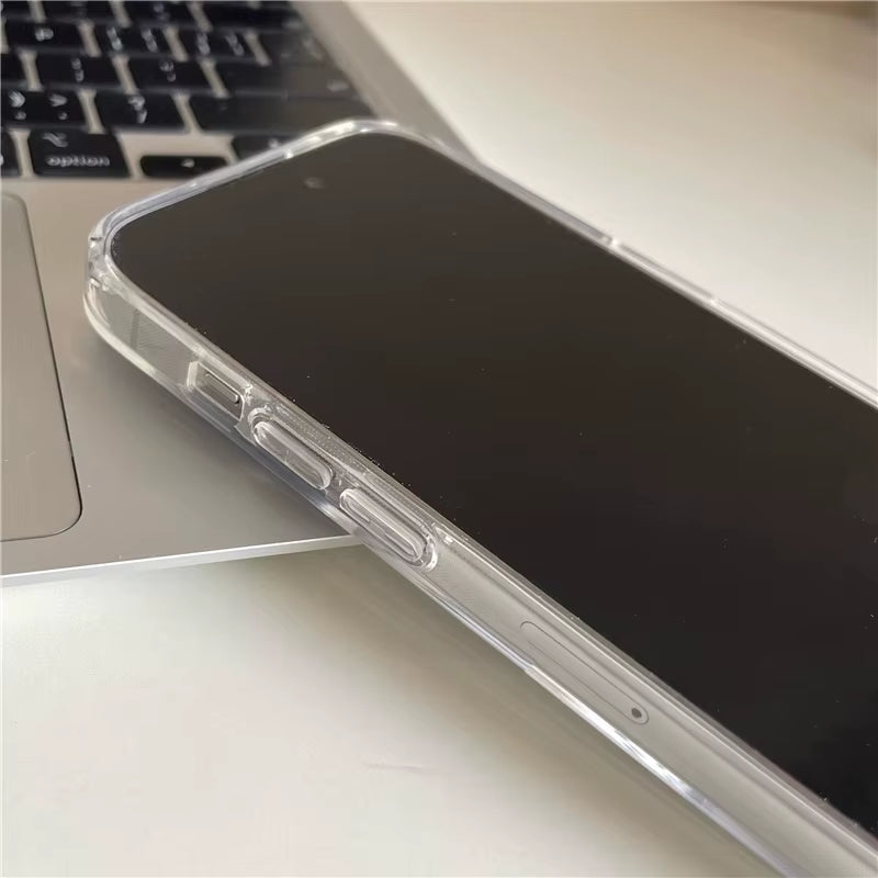 Crystal Transparent for Magsafe Magnetic Case for Iphone 17 17Pro 17 Pro Max 17 Air Clear Shockproof for Wireless Charge Cover
