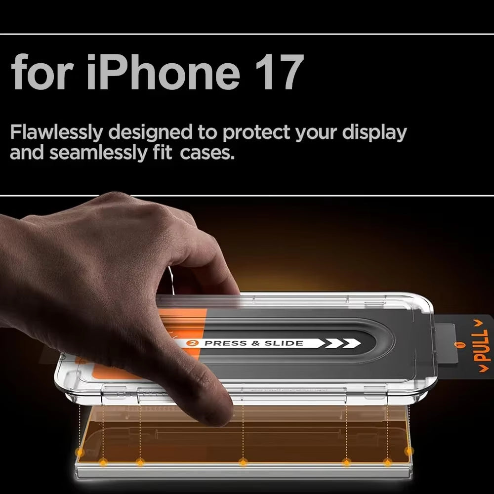 Anti Spy Tempered Glass for Iphone 17/17 Air/17 Pro/17Promax 9H Hardness Case Friendly Screen Protector with Easy to Install Kit