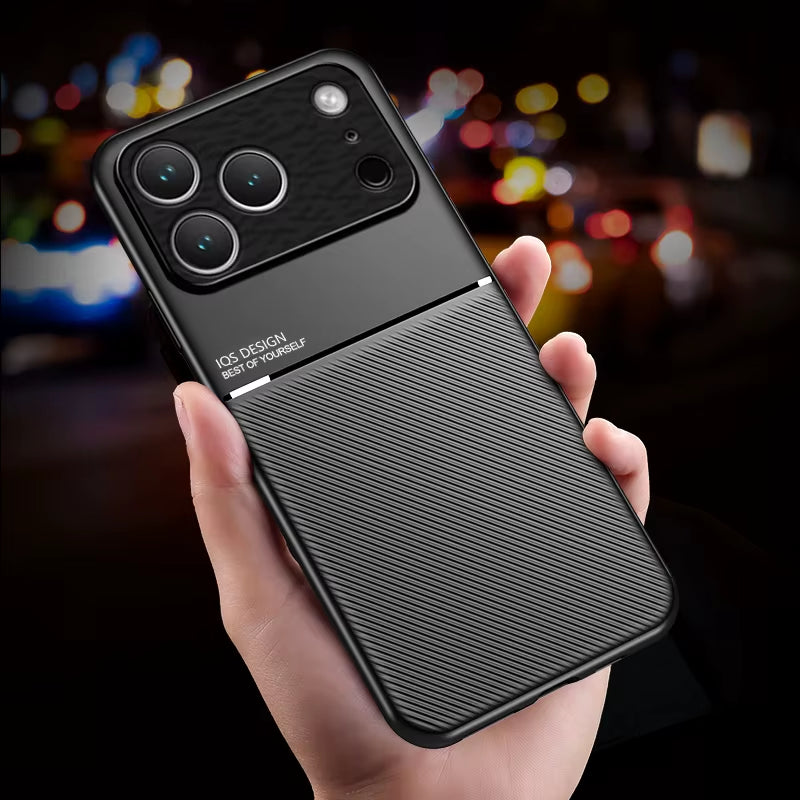 Leather Texture Magnet Case for Iphone 17 16 11 14 13 12 15 Pro Max Mini plus 17 Air Cover for Iphone 17 Pro Max Magnetic Cases