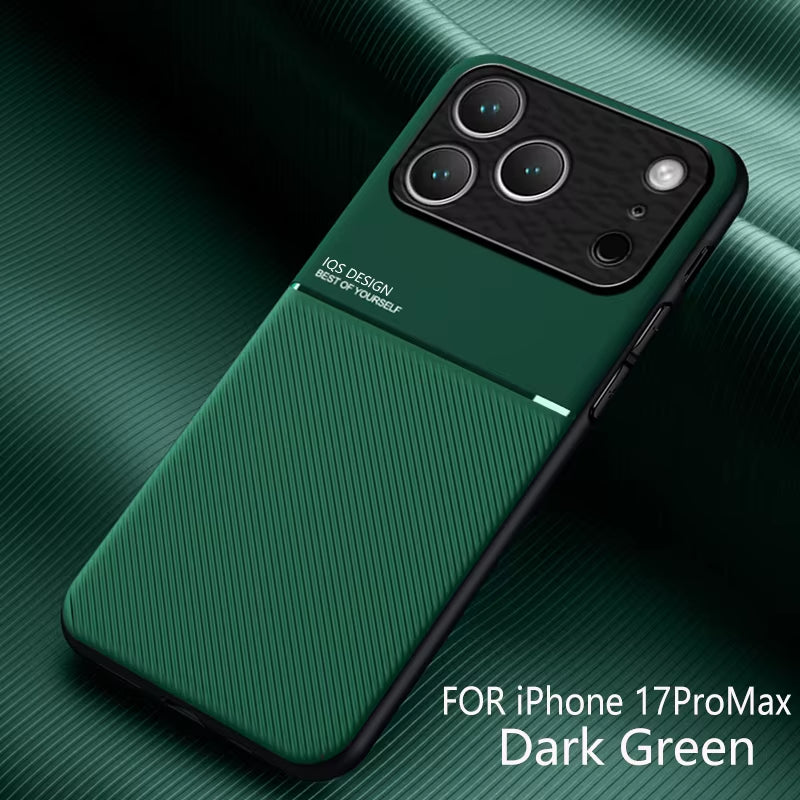 Leather Texture Magnet Case for Iphone 17 16 11 14 13 12 15 Pro Max Mini plus 17 Air Cover for Iphone 17 Pro Max Magnetic Cases