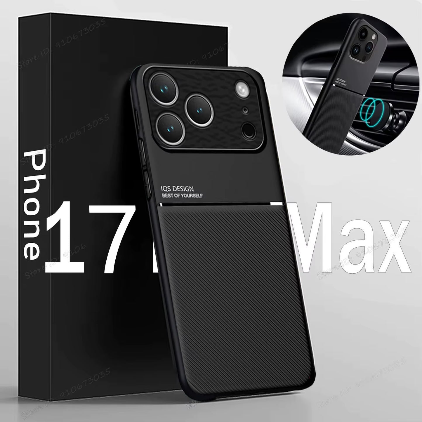 Leather Texture Magnet Case for Iphone 17 16 11 14 13 12 15 Pro Max Mini plus 17 Air Cover for Iphone 17 Pro Max Magnetic Cases